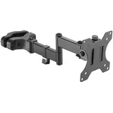 Maclean Brackets Maclean MC-984 Pfostenhalterung für Bildschirme mit Doppelgelenkarm, 17-32' Monitorhalterung bis 8kg, Pfosten-/Rohrdurchmesser von 28 bis 60mm, Monitorarm