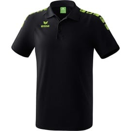 Erima Essential 5-C Poloshirt black/green gecko 140