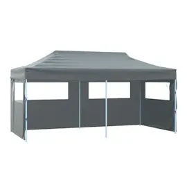 vidaXL Profi-Partyzelt 3 x 6 m inkl. Seitenteile anthrazit