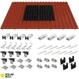PV Montagesystem für Schrägdach Ziegeldach 2 Solarmodule