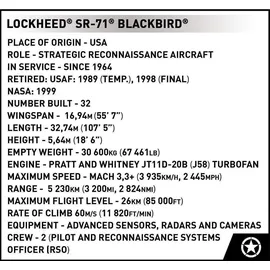 Cobi Lockheed SR-71 Blackbird