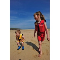 Kinder-Schwimmweste aus Neopren, Rot/Gelb Red/Yellow, Konfidence Jacket Größe: 12-16 kg (2-3 Jahre), Brustumfang 56 cm