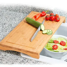 KESPER Schneidebrett-Set Bambus 1 St 68,5 x 32 x 2,5 cm Beige