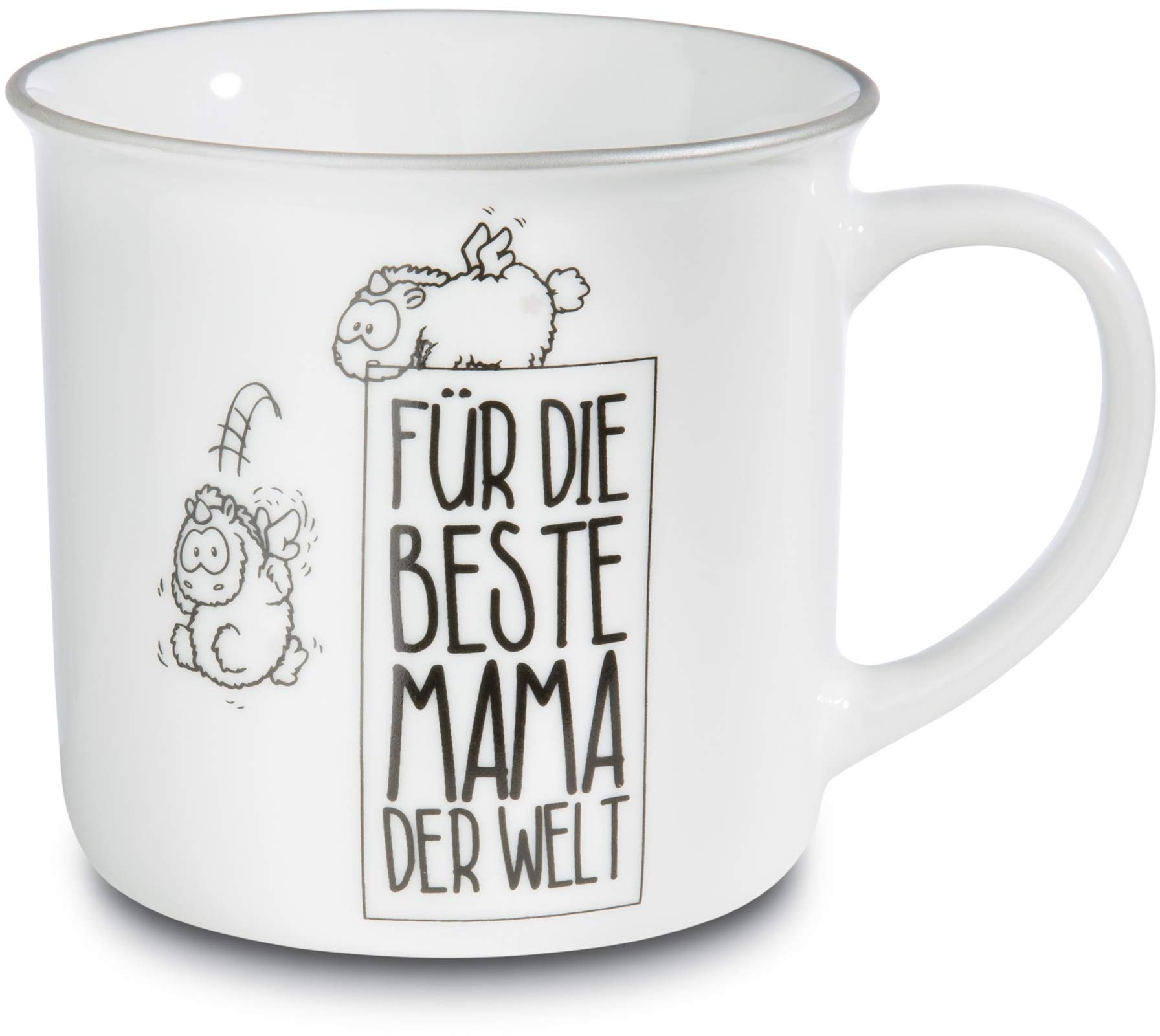 NICI 45037 Tasse Für die Beste Mama der Welt, Porzellan, 1 Stück (1er Pack)