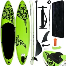 vidaXL SUP Board Set 305 x 76 x 15 cm grün
