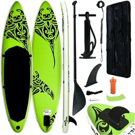 vidaXL SUP Board Set 305 x 76 x 15 cm grün
