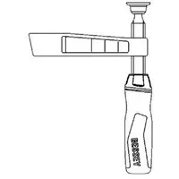 Bessey Unterteil kpl. TG m. 2K-Griff (Auslad. 175 mm)