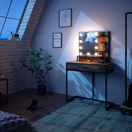 Vicco Schminktisch Fyrk mit LED-Lampen