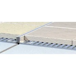 Leist Dehnungsfuge "Eckig" Havos, Edelstahl, Länge 250 cm, Kantenhöhe 12,5 mm, NRZDL1281