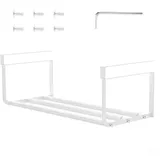 Erweiterbares einziehbares Schuhregal, verstellbarer Schuhschrank-Organizer, Eisen-Teleskopregal zum Aufhängen von Schränken, verschiedene Schuhschränke (weiß)