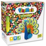 PlayMais 3D Mosaic Pfau Kreativ-Set zum Basteln für Kinder ab 3 Jahren | Über 2.300 Stück & 3D Vorlagen | Fördert Kreativität & Feinmotorik | Natürliches Spielzeug