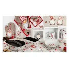 Excelsa Gnom Glasflasche, Fassungsvermögen 1 l, Höhe 32,5 cm.