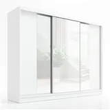 A&J MöbelLand Schwebetürenschrank VENA 200 x 215 x 59,5 cm Weiß