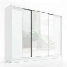 A&J MöbelLand Schwebetürenschrank VENA 200 x 215 x 59,5 cm Weiß