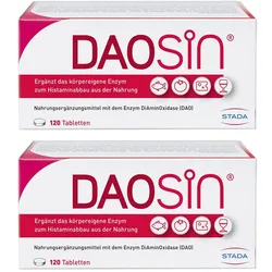 DAOSiN® Tabletten zur Ergänzung des körpereigenen DAO-Enzyms zum Histaminabbau aus der Nahrung