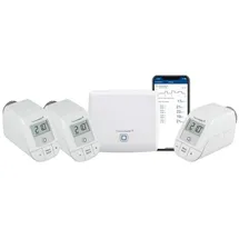 eQ-3 Homematic IP Starter Set Heizen mit 3x Heizkörperthermostat basic Access Point Homematic IP Heizkörperthermostat, weiß