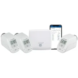 eQ-3 Homematic IP Starter Set Heizen mit 3x Heizkörperthermostat basic Access Point Homematic IP Heizkörperthermostat, weiß