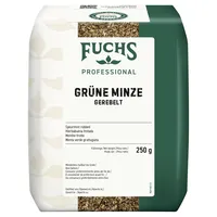 FUCHS Professional Grüne Minze gerebelt | Für orientalische und herzhafte Gerichte | Profi-Qualität für Großverbraucher und Gastronomie | 250 g im Beutel