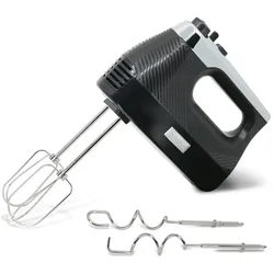 Briebe Elegance Handmixer Handrührgerät Konditorei-Spezial 5 Geschwindigkeiten + Turbo, HM1174BLK, Schwarz