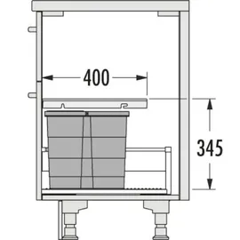 HAILO Allegro System 60 l Dunkelgrau