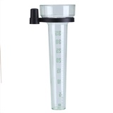 Haofy Professionelle Outdoor Regenmesser, 35mm Kapazität, Kunststoff, Zylinderförmig, Light Green, Transparent, 1 x Regenmesser