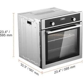 Vevor Einbaubackofen