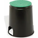 Heitronic 21036 Bodeneinbaudose Schwarz, Grün