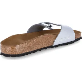 Birkenstock Madrid Birko-Flor schmal silber 35