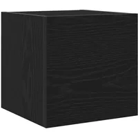 VidaXL TV-Wandschrank Schwarz Eiche 30,5x30x30 cm