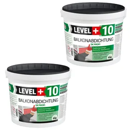 LEVEL PLUS Balkonabdichtung Dichtschlämme 2K 8 kg grau
