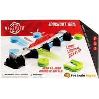 Fat Brain Toys Magshuto Knockout Rail, Spiel mit Abschussrampe, Reaktionsspiel für 2 Spieler, actionreiches Familienspiel zur Förderung der Koordination, Undefined