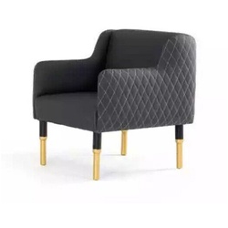 JVmoebel Sessel Luxus Sessel Büro Möbel Polstersessel Arbeitszimmer Sitz Designer Neu (Sessel), Made In Europe grau