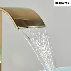 klarwerk ROSA Wasserfallarmatur Gold
