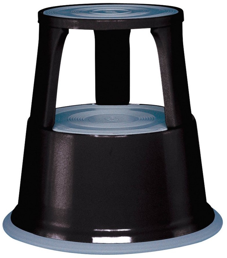 Produktbild WEDO Tritthocker, Rollhocker Metall schwarz
