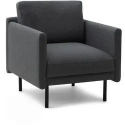 Normann Copenhagen - Rar Sessel, schwarz / Re-Born dark grey