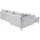 Andas Ecksofa »MERLE, 258 cm, L-Form, traumhafter Cord,«, mit Bettfunktion und Bettkasten, Liegefläche 224 x 139 grau