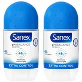 Sanex Dermo Extra Control Roll-On Anti-Transpirant Deodorant 2845 - Stück 2 x...