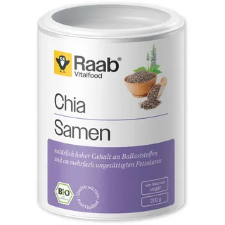 Raab Vitalfood Chia Samen Schwarz 200 g