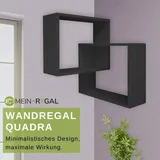 mein-regal Eckregal Quadra Schwarz -