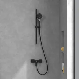 Villeroy & Boch Architectura Square Einhebel-Duscharmatur Wandmontage für 1 Verbraucher Matt Black TVS125001000K5