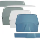 Exacompta 3er-Set Wandprospekthalter horizontal, 1 Fach, 72x382x289 mm, AutentiK (A4)