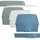 Exacompta 3er-Set Wandprospekthalter horizontal, 1 Fach, 72x382x289 mm, AutentiK (A4)