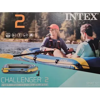 Intex Challenger 2 Set mit Paddel - Yellow - 1 Plätze
