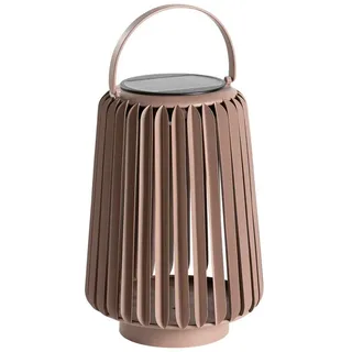 Dehner Laterne Kunststoff, Metall Ø 16 cm x H 31 cm inkl. USB-C Kabel taupe