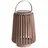Dehner Laterne Kunststoff, Metall Ø 16 cm x H 31 cm inkl. USB-C Kabel taupe