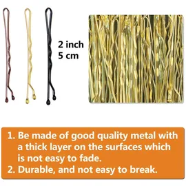 luxuskollektion 150 Stück Metall Wellenform Bobby Pins Haarspangen