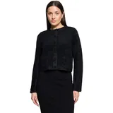 Betty Barclay Strick-Cardigan mit aufgesetzten Taschen Schwarz 38