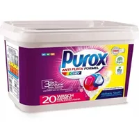 Buri - 6x Purox Waschmittel Caps Color 20er Kapseln Gel Bunte Wäsche Reiniger Frische
