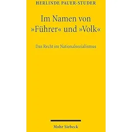 Mohr Siebeck Im Namen von "Führer" und 'Volk',