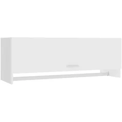 vidaXL Kleiderschrank Weiß 100x32,5x35 cm Holzwerkstoff